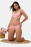 Soie Mid Rise Medium Coverage Lacy Brief - Crstal Rose — thumbnail 5